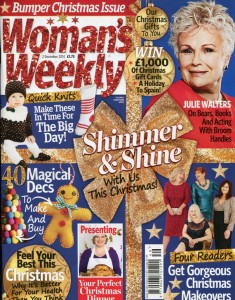 Jennie Maizels - Womans Weekly cover  - 2nd dec 14