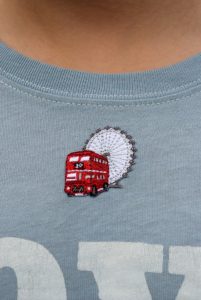 London set of 5 Iron-on Patches