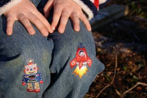 Little Boys set of 6 Iron-on Patches
