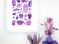 Purple Collection Signed Print