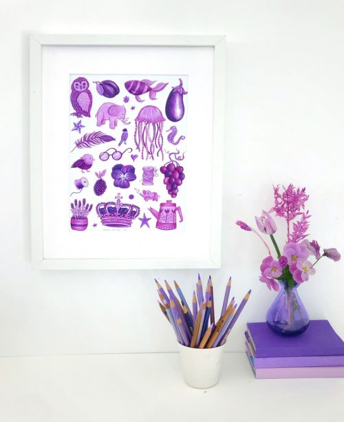Purple Collection Signed Print