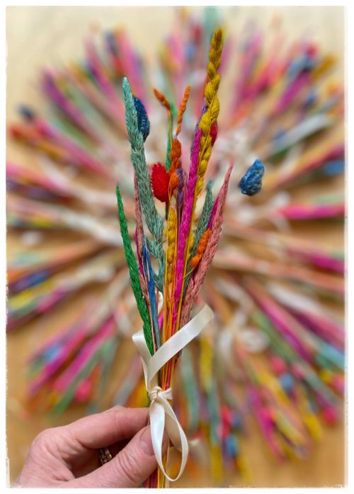 Rainbow Dried Flowers Posy - Image 2