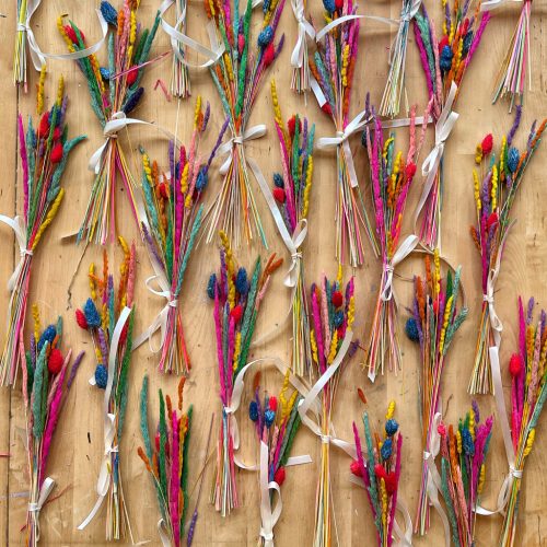 Rainbow Dried Flowers Posy - Image 3
